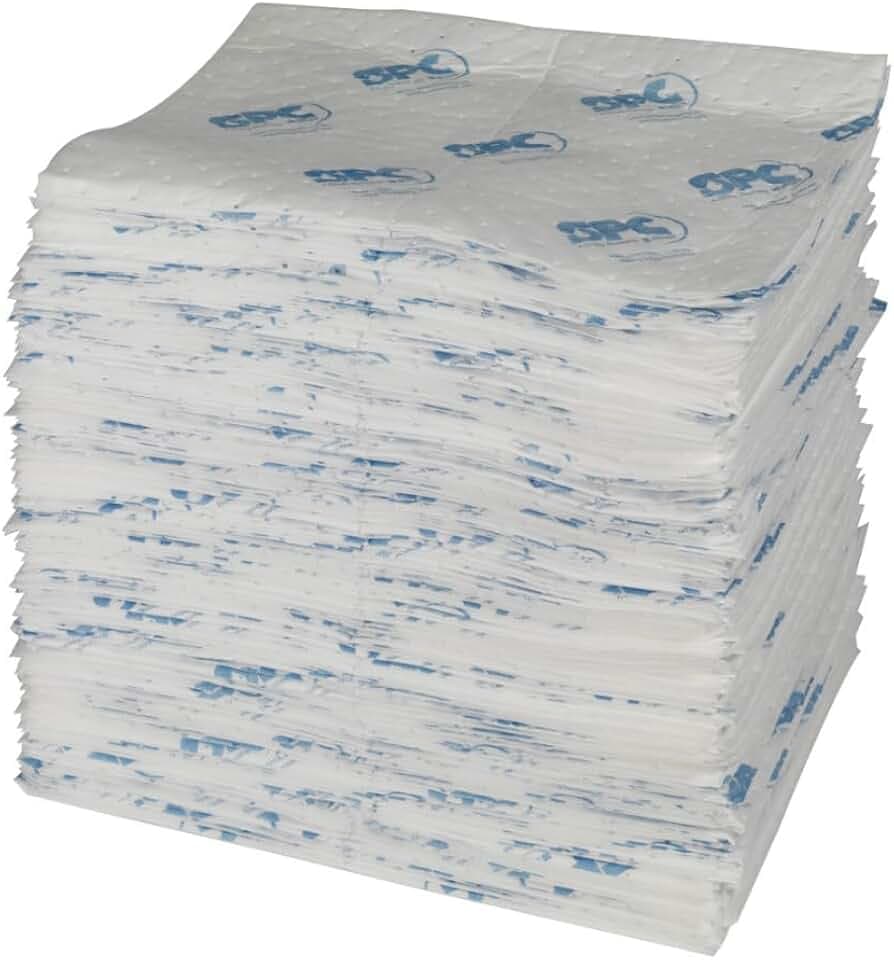 Brady Sxt Oil Absorbent Sheet, 400mm x 500mm, Weiß, 200 Stück