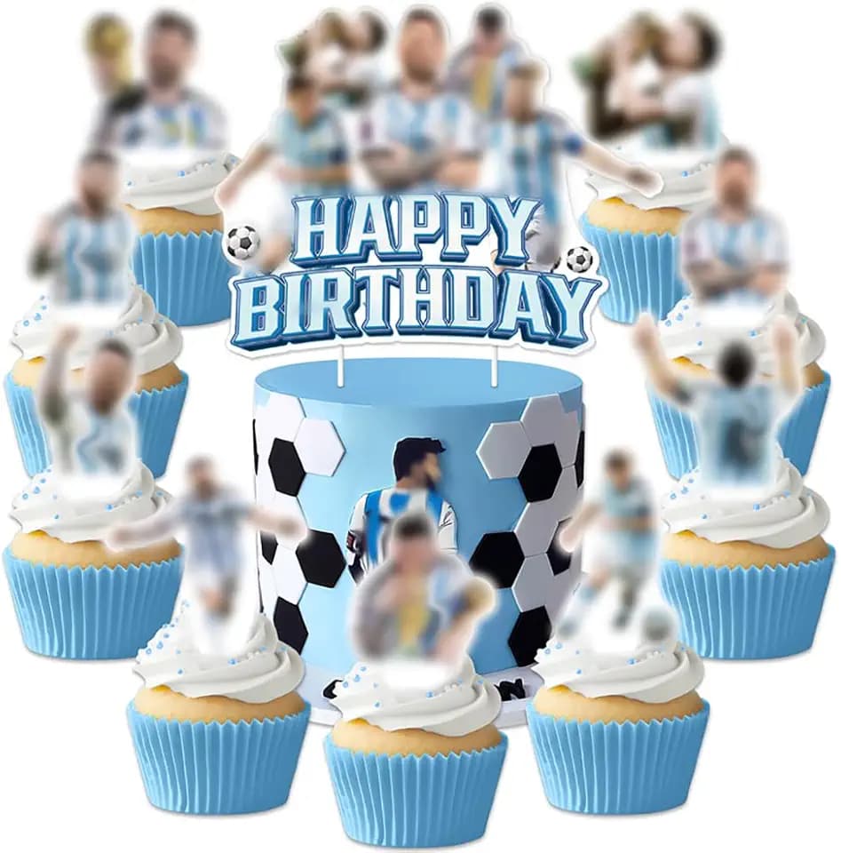 Soccer Birthday Party Supplies & Decorations - Cake Toppers, Cupcake Toppers & More