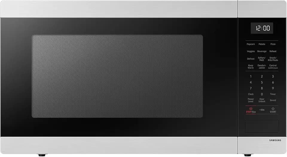 SAMSUNG 1.9 cu. ft. Countertop Microwave with Sensor Cooking, Stainless Steel, MS19DG8500SRAA