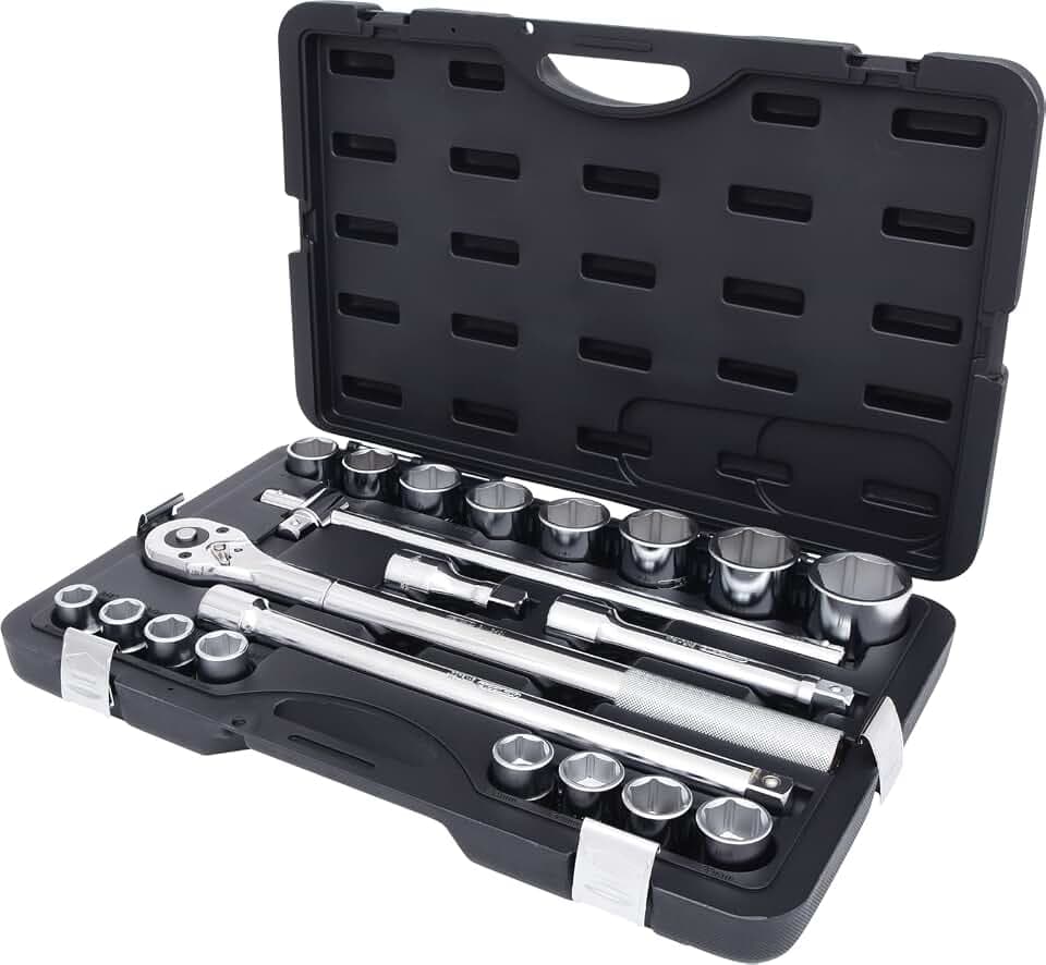 KS Tools 911.0721 Steckschlüssel-Satz, Cr-V, 21-teilig | Evolution-Serie