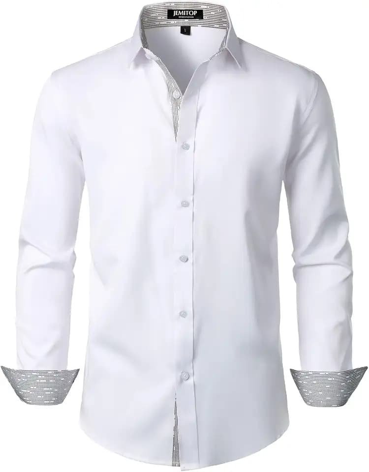 JEMITOP Mens Stretch Multi-Use Dress Shirts