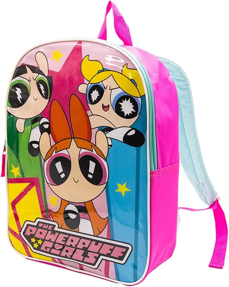 Fast Forward Powerpuff Girls Kids Backpack - School Backpack for Girls