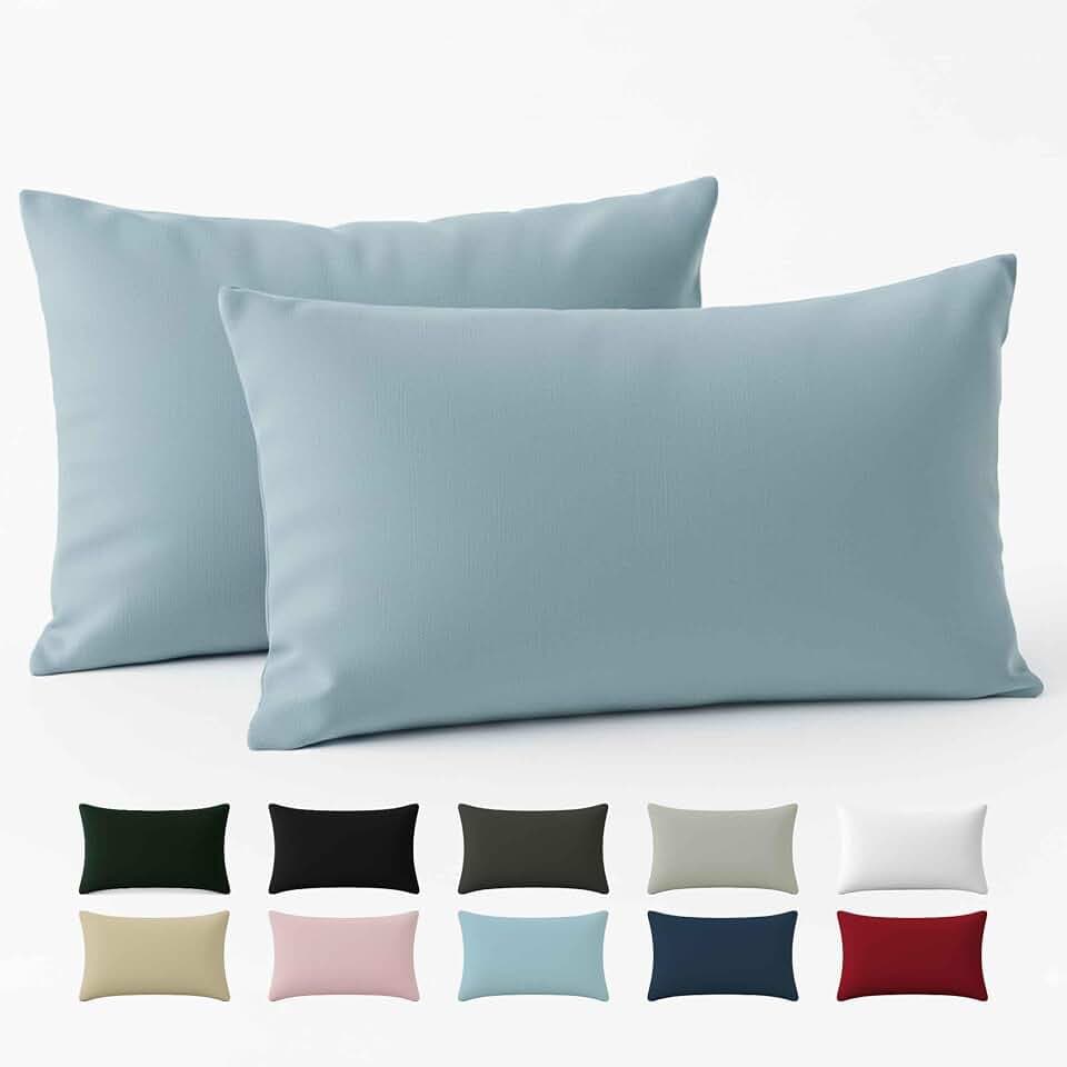 Dreamzie - Kissenbezug 40x60cm - 100% Baumwolle Renforcé - Hellblau