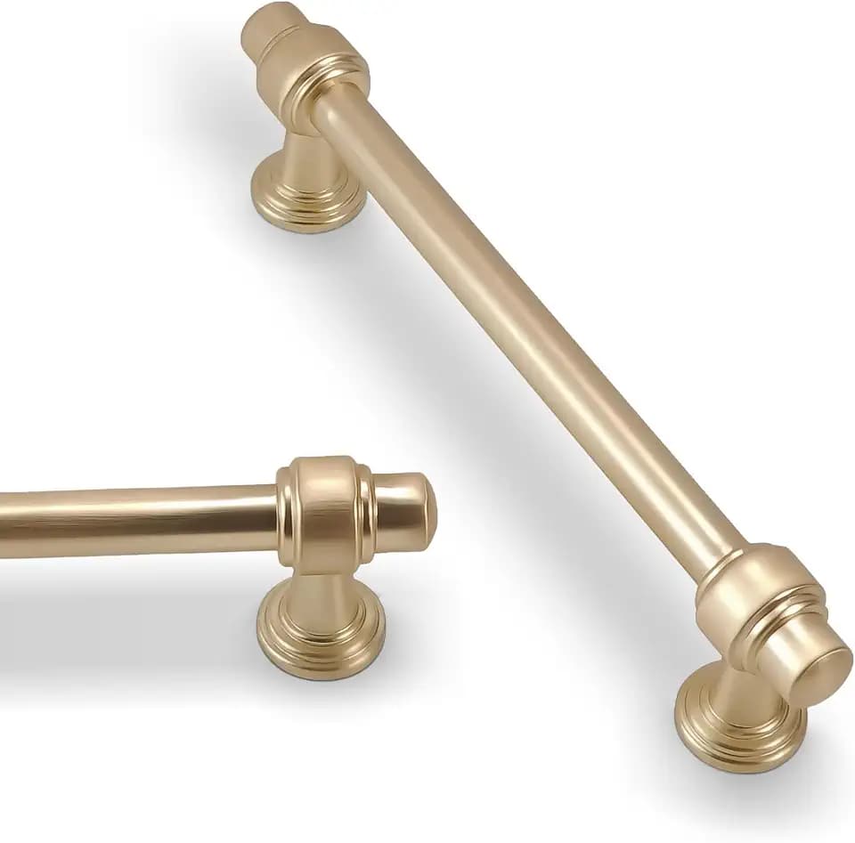 10 Pack 5 Inch Kitchen Cabinet Handles Champagne Bronze Cabinet Pulls Zinc Alloy Drawer Pulls Kitchen Hardware
