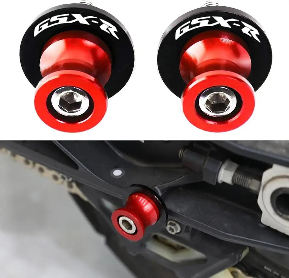 8MM M8*1.5 Swing Arm Spools,Motorcycle Stand Sliders Fits GSXR 600 750,Red