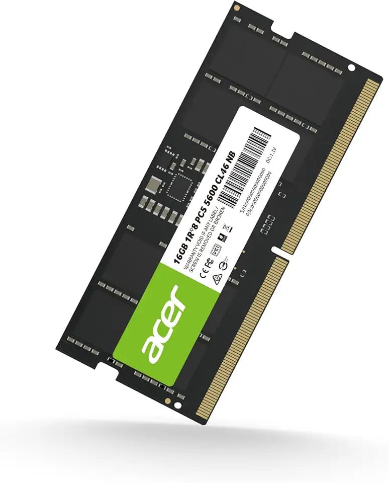 Acer SD200 DDR5 Single RAM 16GB 5600 MT/s CL46 Computer Memory for Laptop - BL.9BWWA.414