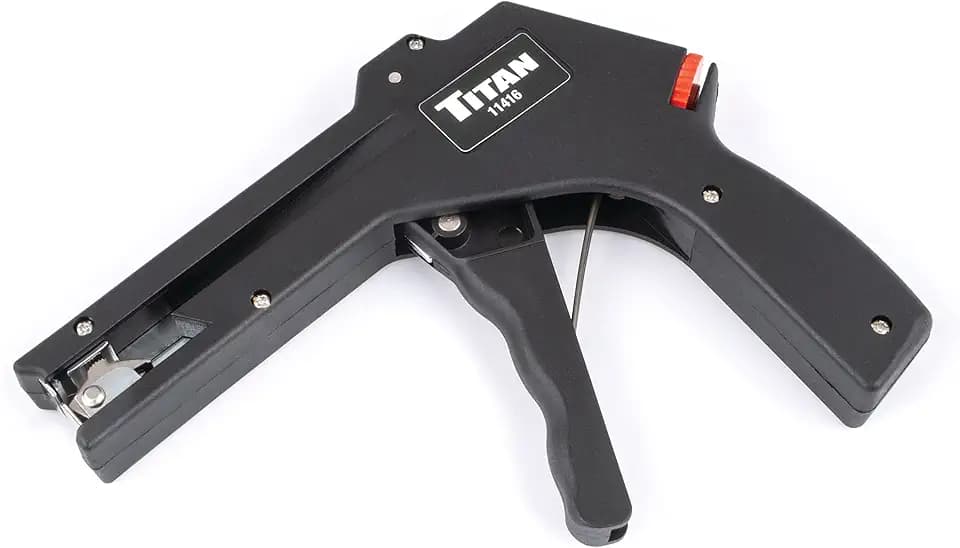 Titan 11416 Adjustable Cable Tie Gun, Black