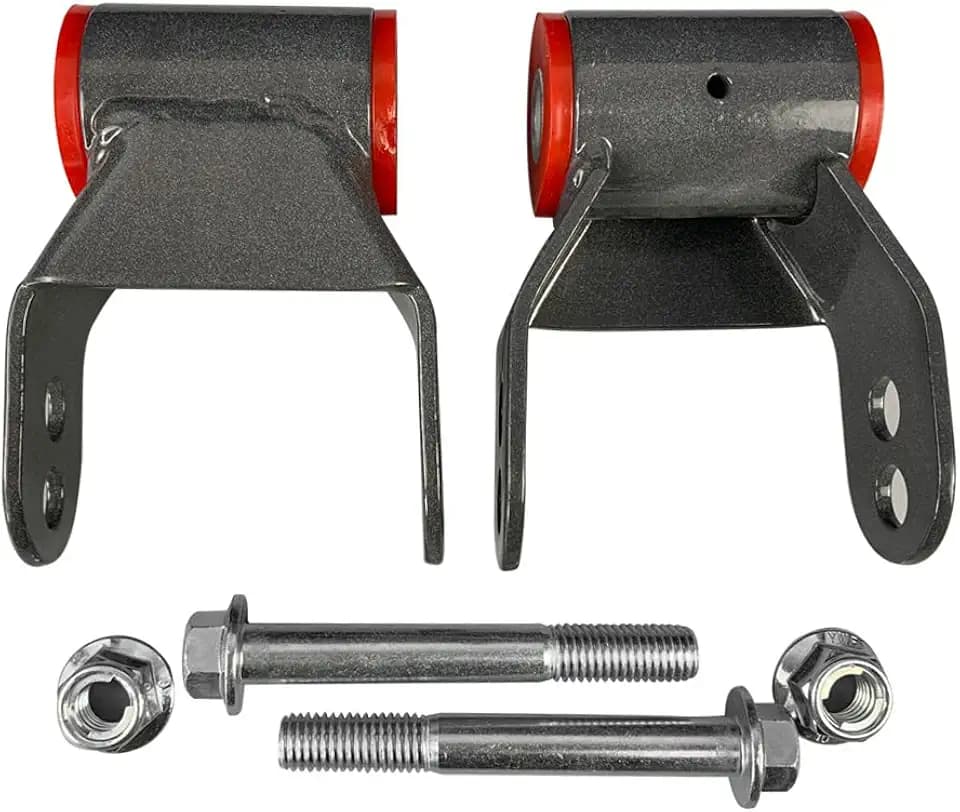BST BSSP Rear Shackle 1.5" or 2" Lift Kit Replacement for 1988-1998 Chevy GMC C1500 C2500 2WD Suspension 1.5" - 2" Lift for 92-99 GMC Yukon