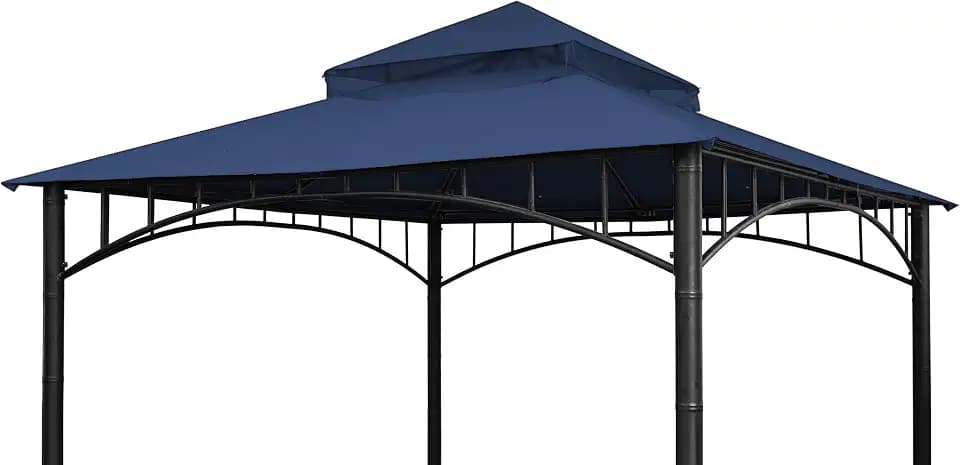 SCOCANOPY Gazebo Replacement Cover Compatible with Target Madaga 10x10 Gazebo Model L-GZ136PST L-GZ136PST-2/7/9 and Havana Gazebo (Navy Blue)
