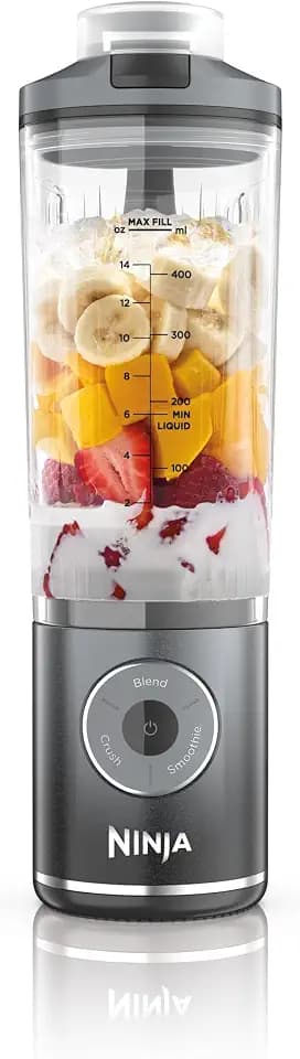 Ninja Blast Max tragbarer Mixer & Smoothie Maker, 570 ml, Kühles Grau