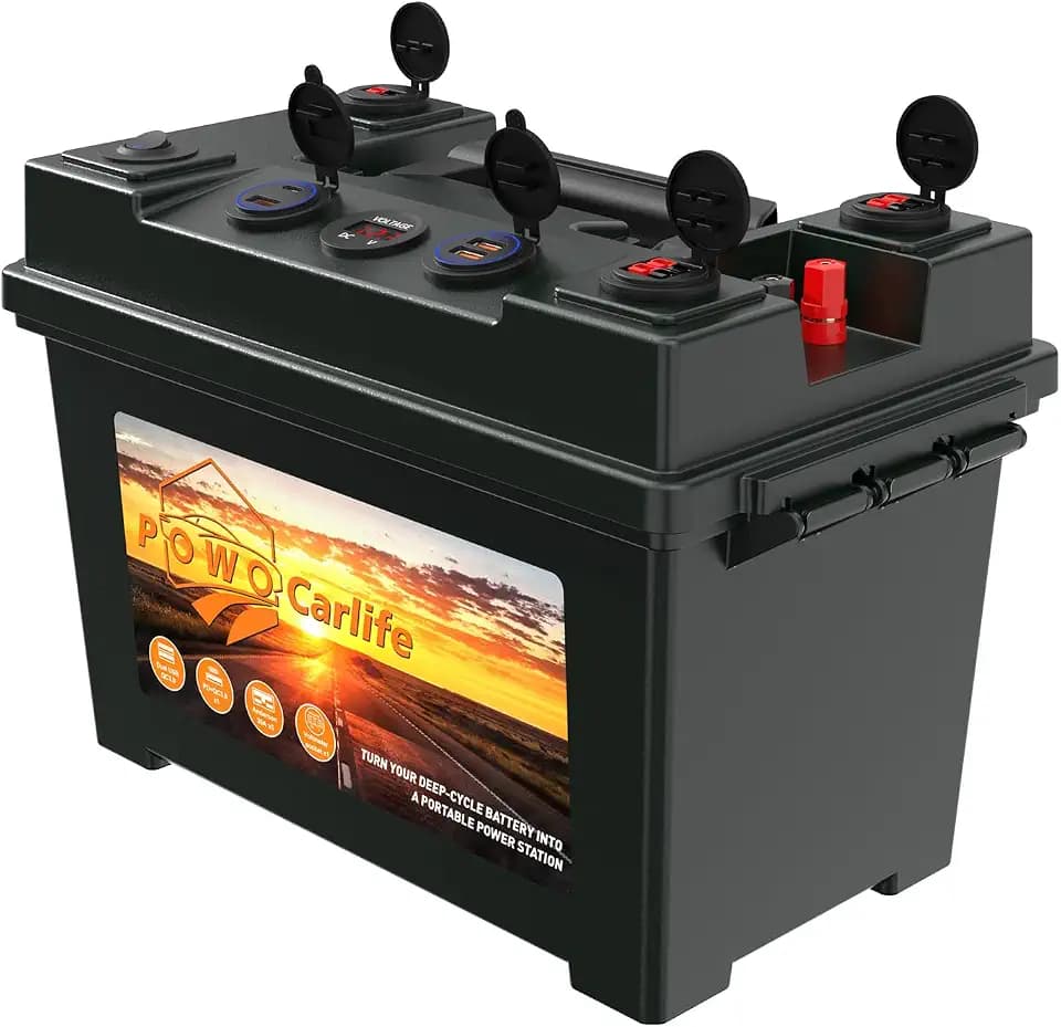 12V Portable Smart Battery Box for 30Ah/20Ah/10Ah