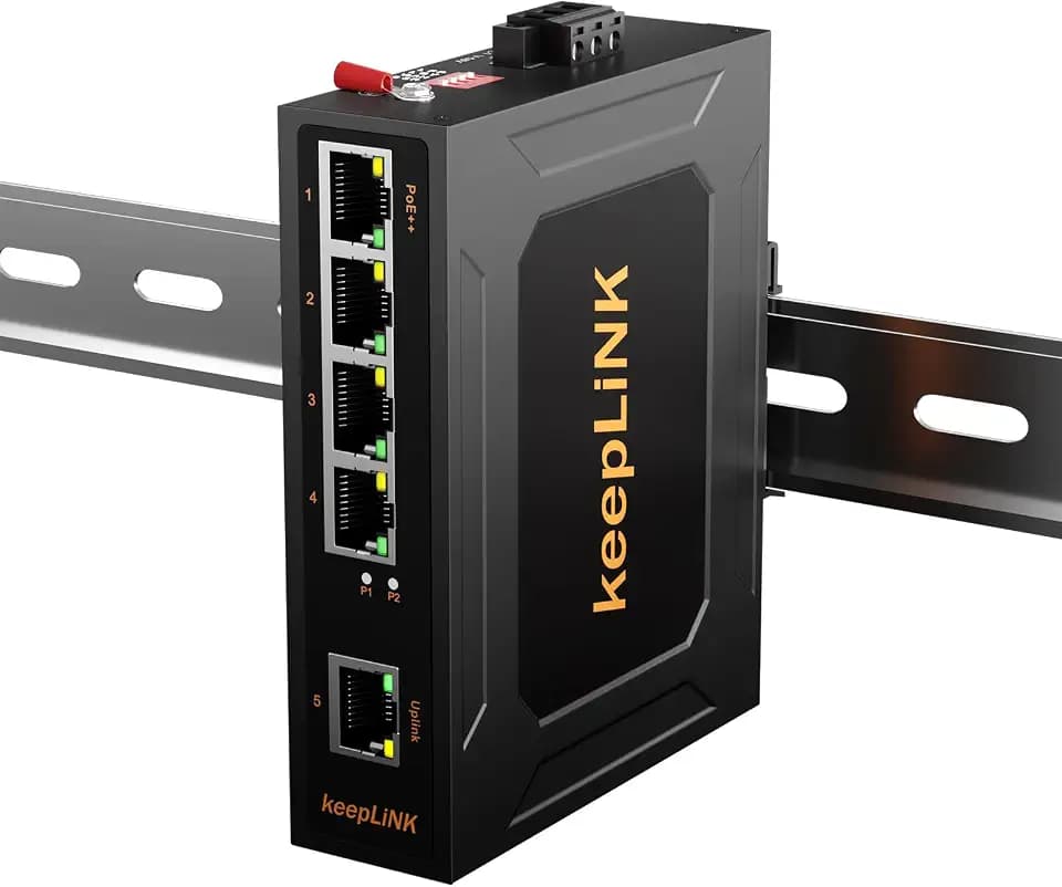 Industrial 5 Ports Gigabit Solar DC12-48V PoE Switch