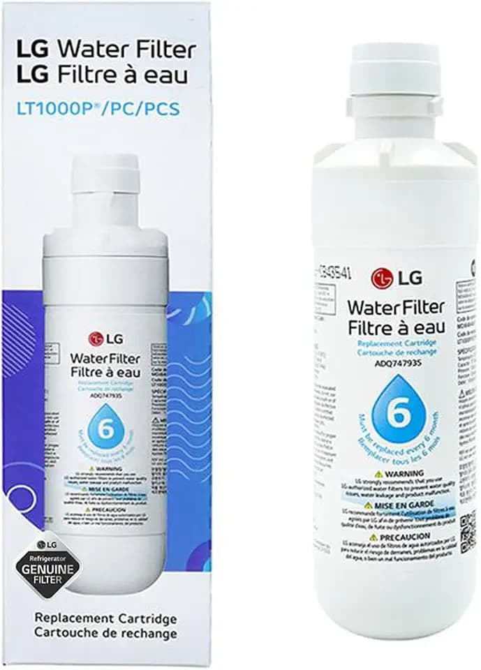 LG LT1000P Ersatz-Kühlschrank-Wasserfilter für 6 Monate (NSF42, NSF53 und NSF401*) ADQ74793501, ADQ75795105 oder AGF80300704