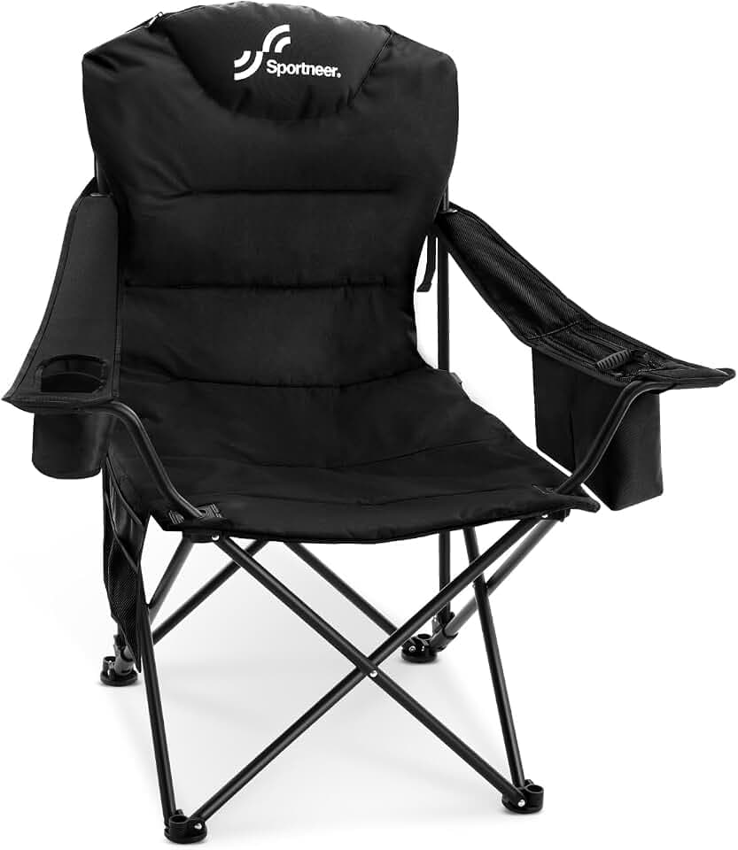 Campingstuhl bis 160 kg Faltbar Klappstuhl 3 Verstellbar Winkel Angelstuhl