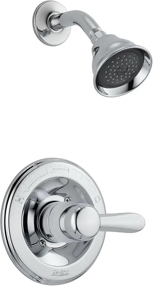 Delta Lahara 14 Series 5-Setting Shower Faucet Set, Chrome Shower Head and Handle Set, Valve Trim Kit, Chrome T14238 (Valve Not Included)
