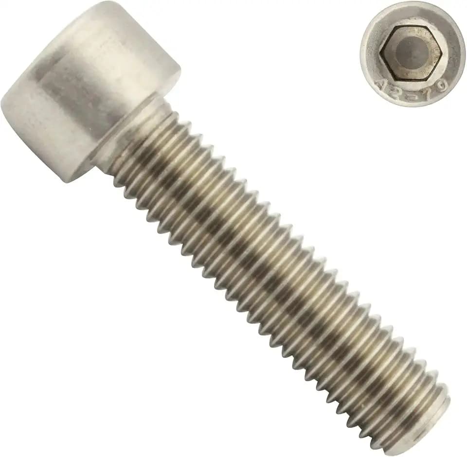 Zylinderschrauben mit Innensechskant - M8x16 - (25 Stück) - DIN 912 (ISO 4762) - Vollgewinde - Zylinderkopfschrauben - aus rostfreiem Edelstahl A2 V2A - SC912