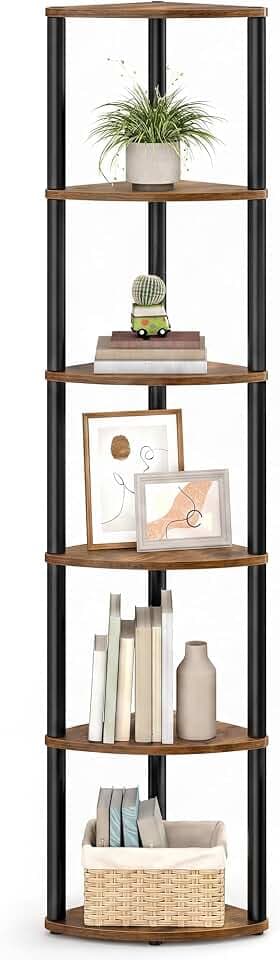 VASAGLE Superfast Toolless Assembly 6-Tier Corner Shelf