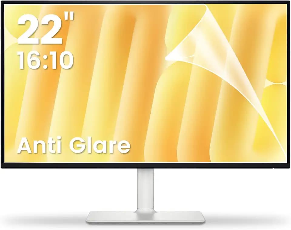 F FORITO 2-Pack 22 inch 16:10 Matte Anti Glare Computer Screen Cover, Anti Glare Eye Protection Film Compatible with All 22" Widescreen Monitors with 16:10 Aspect Ratio (18.7"W x 11.7"H) Not for 16:9