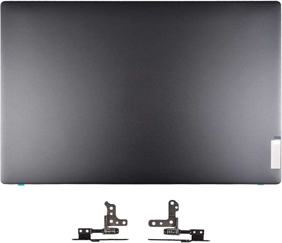Replacement LCD Back Cover Rear Top Lid with Hinges for Lenovo ideapad 5-15IIL05 5-15ARE05 5-15ITL05 Series Laptop P/N: 5CB0X56073 AM1K7000310, Gray
