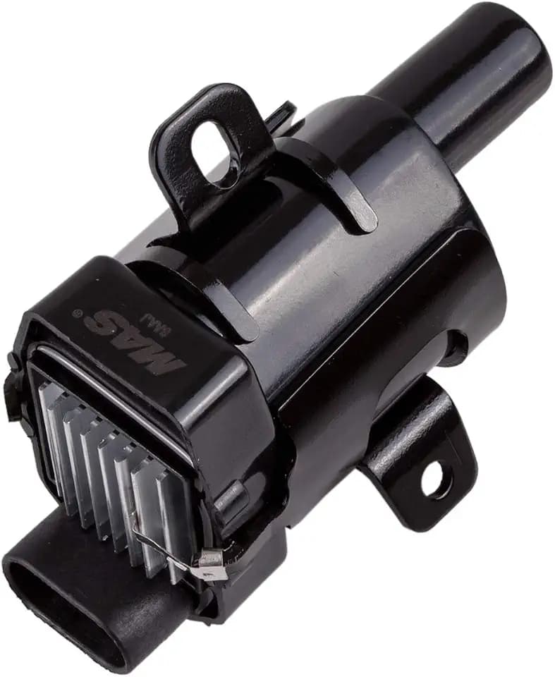 MAS One Round Ignition Coils on Plug Pack Compatible with Chevry GMC V8 4.8L 5.3L 6L UF262 C1251 D-585 E254 E254P 52-1647 GN10119 IC413 10457730 19005218 8-10457-730-0