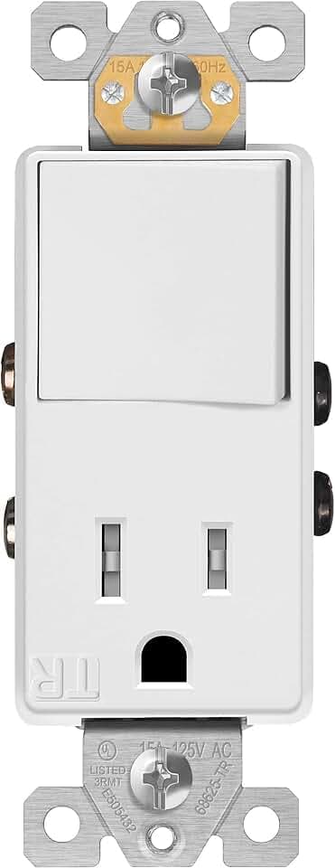 ENERLITES Switch and Outlet Combo, Residential/Commercial Grade, UL Listed