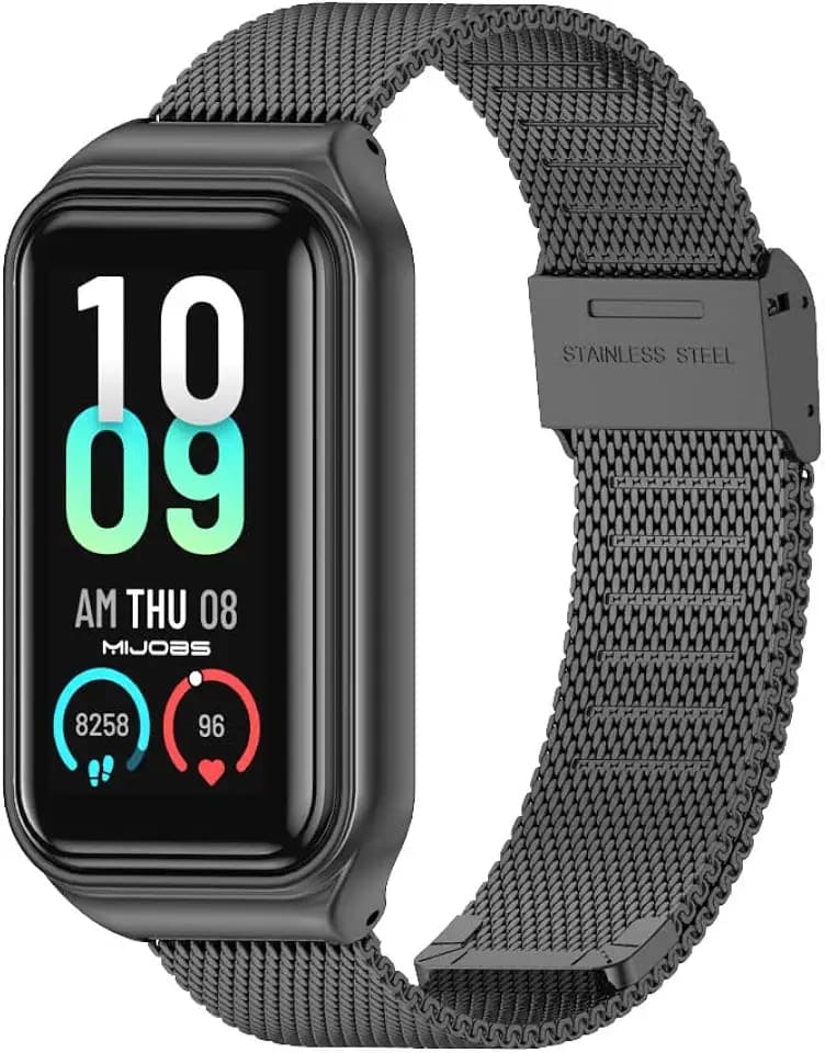 Metal Replacement Strap for Amazfit Band 7 - Compatible with Amazfit 7 Fitness Tracker