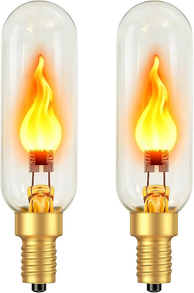 Vicstone E12 Flame Light Bulbs Real Flickering Effect LED Candelabra Bulb