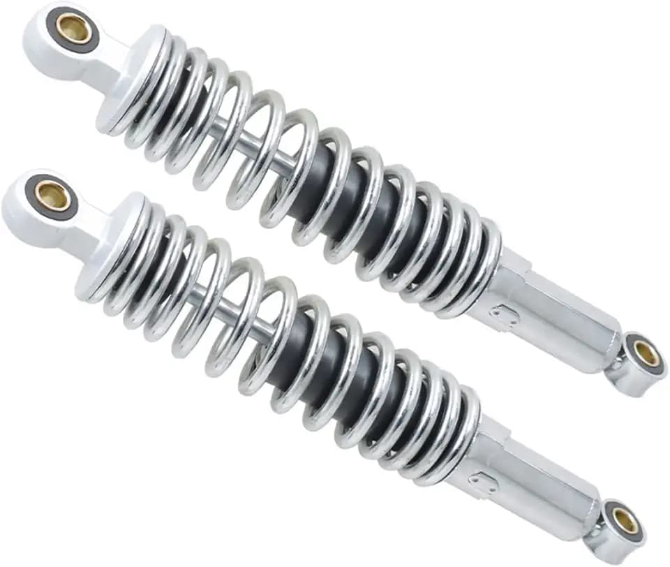 1 Pair 12.5 320mm Motorcycle Universal Rear Shock Absorbers Replacement for Yamaha Suzuki Sportster XL883 1200 Dirt Bike Go Kart Sliver