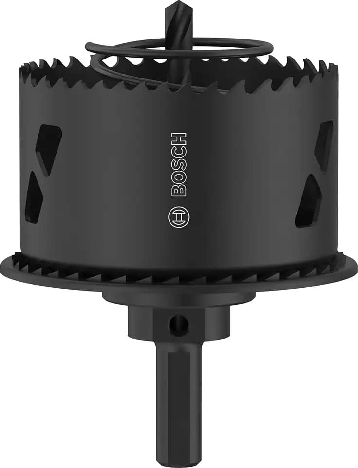 Bosch 1x Wood and Drywall Lochsäge mit Adapter und Randsenker, 68 x 30 mm