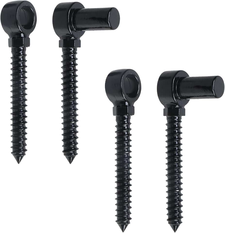 2Pack Gate Hinges Hardware, M16 5/8" Hook and Eye Hinges