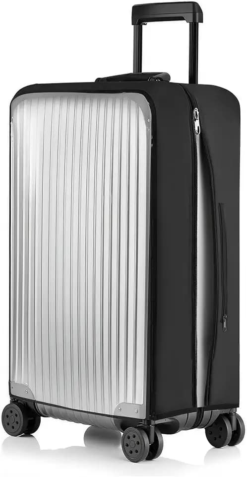 No Disassembly Suitcase Covers for Luggage - Clear PVC Luggage Cover, Transparent Suitcase Protector Cover Fit 19-30 Inch