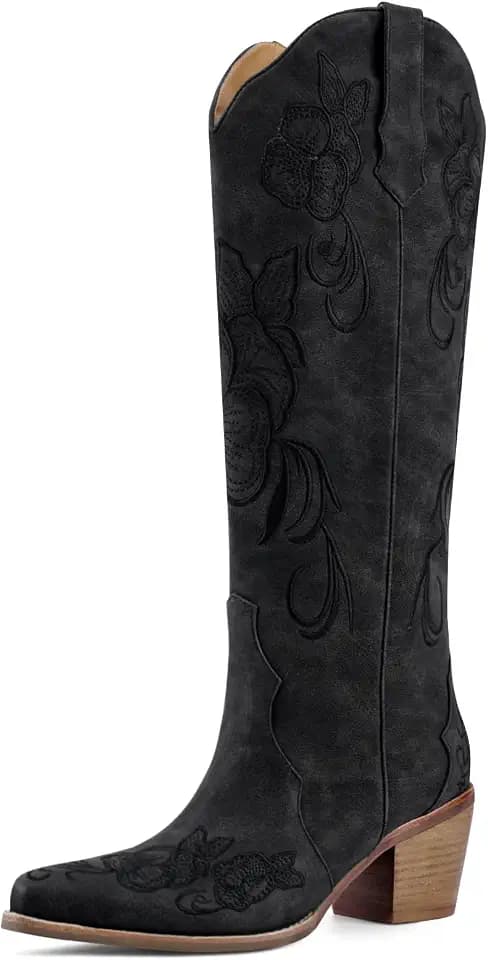 Knee High Cowboy Boots for Women Tall Cowgirl Western Boots