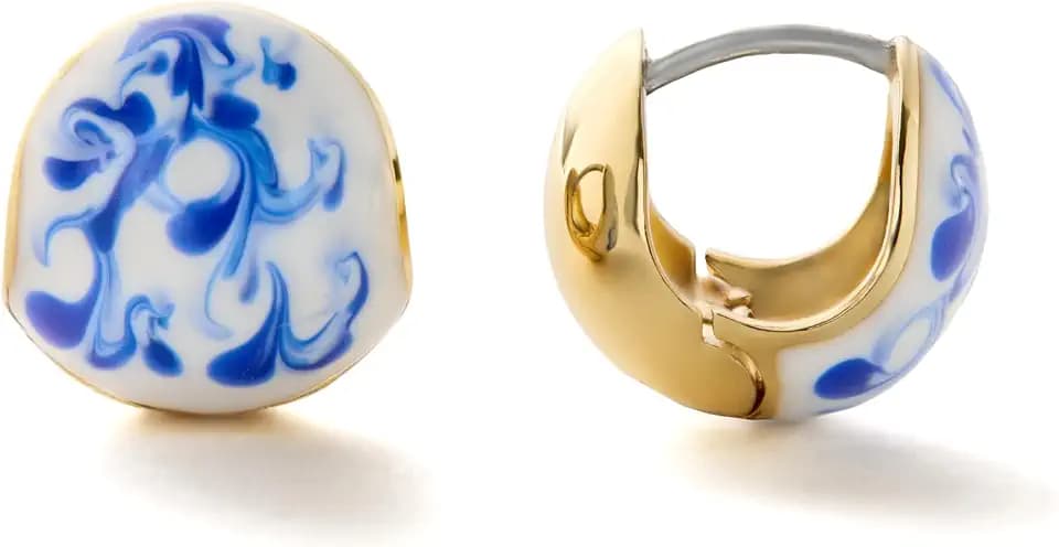 Ana Luisa Sphere Hoop Abby Earring - 14K Gold Plated Circle Earrings