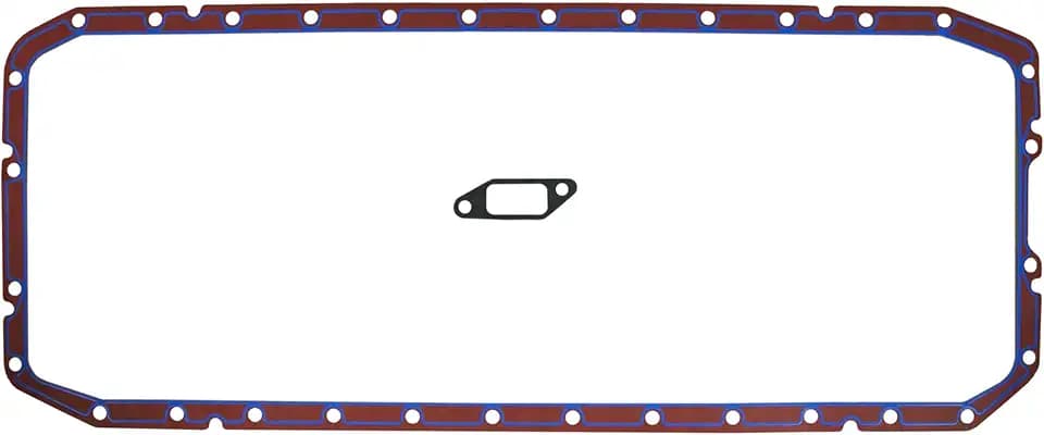 FEL-PRO OS 30870 Engine Oil Pan Gasket Set 32 Bolt Hole Two Piece Gasket for Ram 2500