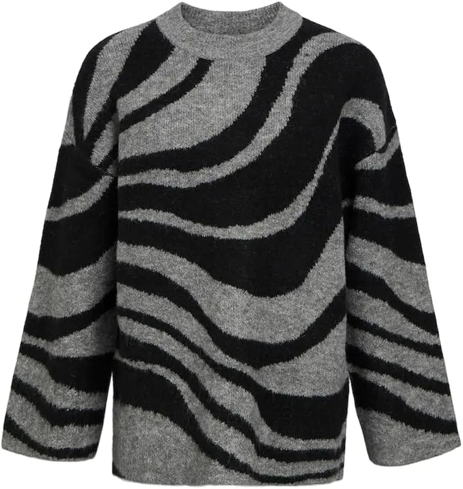 Object Damen Objdiana Lo L/S Knit Pullover Noos Strickpullover (1er Pack)