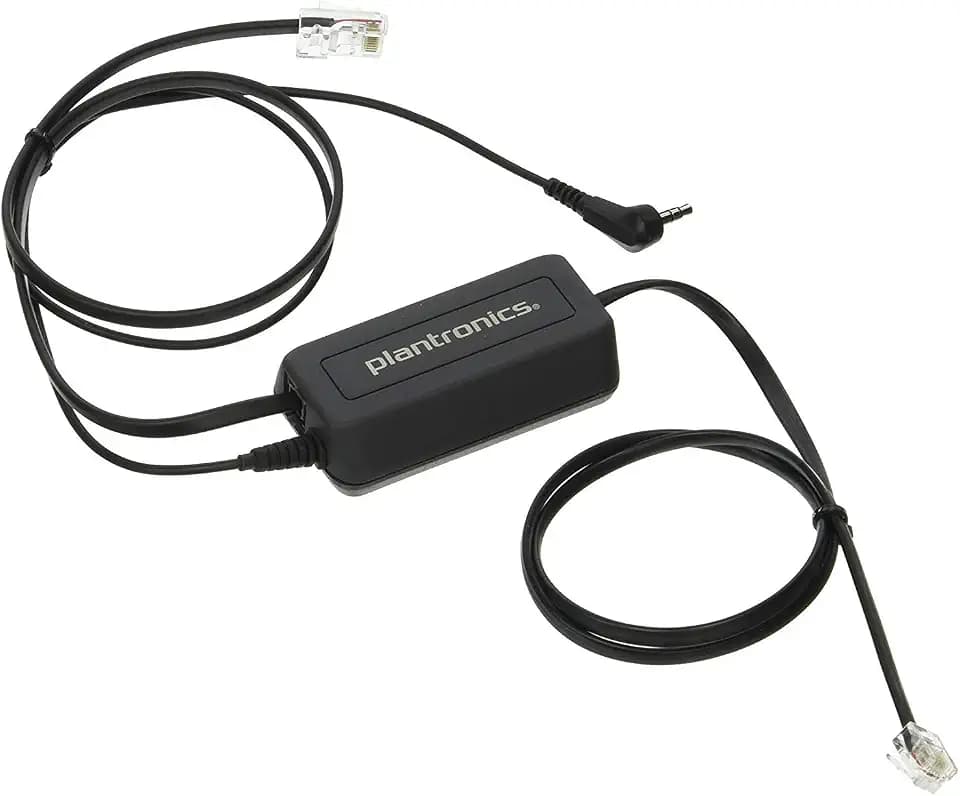 Plantronics TR-11 Electronic Hook Switch Adapter (88608-11),Black