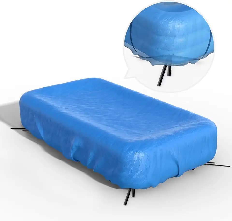 Inflatable Pool Cover Rectangle for 120” x 72”, 130” x 72”, 145" x 74" Pool