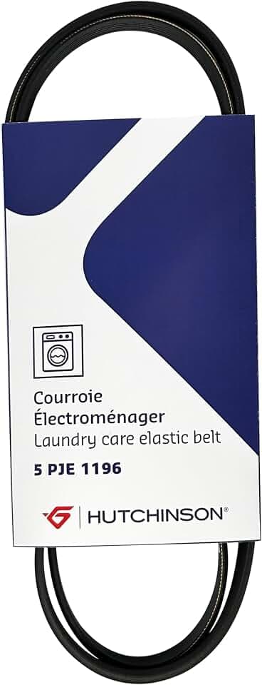 Hutchinson courroie lave-linge-Poly V 5JE1196 – Electroménager- courroie élastique. Qualité et origine constructeur.