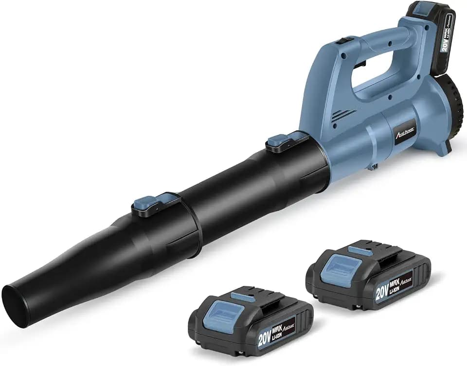 AVID POWER 20V Cordless Leaf Blower, Electric Battery Operated Blower with Two Batteries, Dual-Speed Settings and Charger Included, Light Duty for Lawn Care