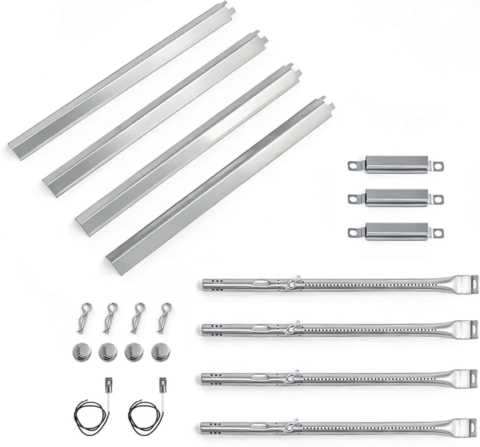 463365021 Grill Replacement Parts for Charbroil Performance 4 Burner 463365522 463366022 463351021, 5 Burner 463448021, 6 Burner 463228622, G327-2100-W1 Burner Tubes, G325-0002-W1 Heat Plates