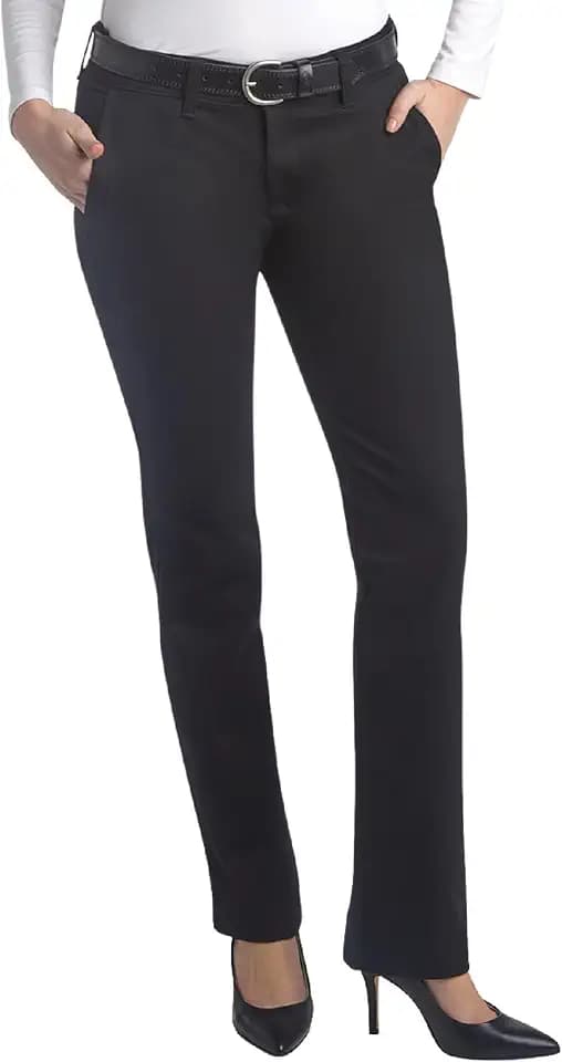 Dickies Women's Flex Twill Work Pants Straight Fit Narrow Through Hips
