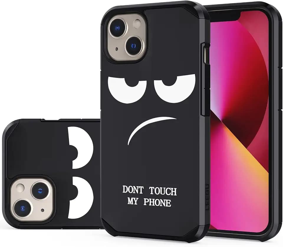 for iPhone 13 / iPhone 14 Case, [Don't Touch My Phone] for Boys,Kids