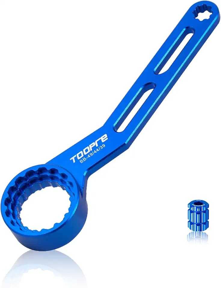 6-in-1 Fahrrad Tretlagerschlüssel & Kurbel Werkzeug (12/16-Zahn), Centerlock Werkzeug kompatibel mit Shimano/Hollowtech 2/XTR BB93/BB9000/BBR60/BB80/BBS700/XT BB70/BB51/PF30/BB3086/BB-R9100/BB52/BB386