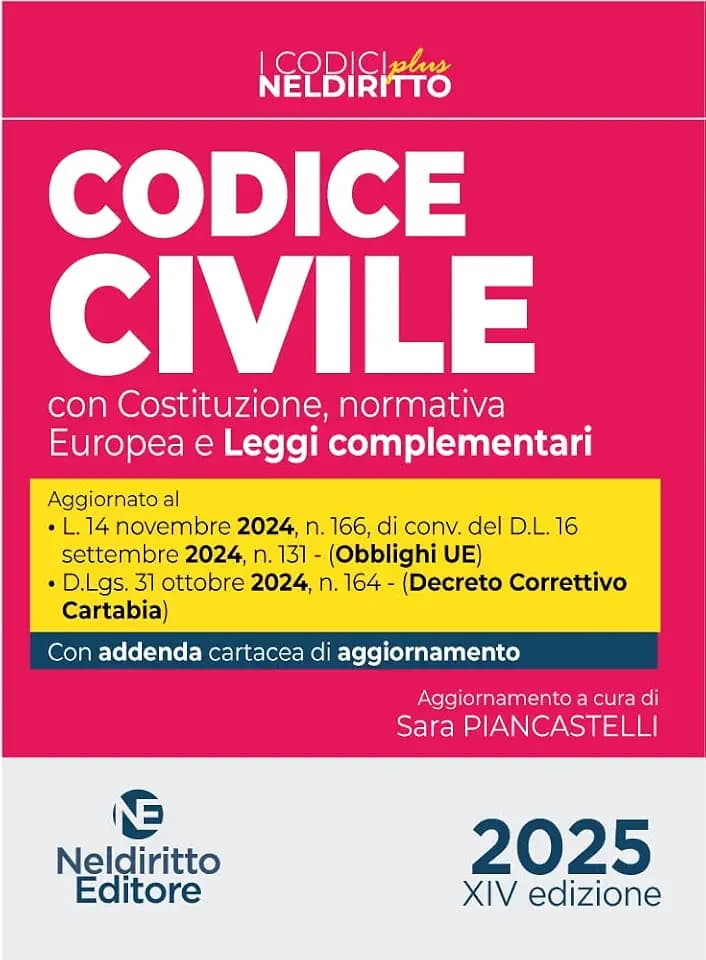 Codice civile plus 2025 con leggi complementari