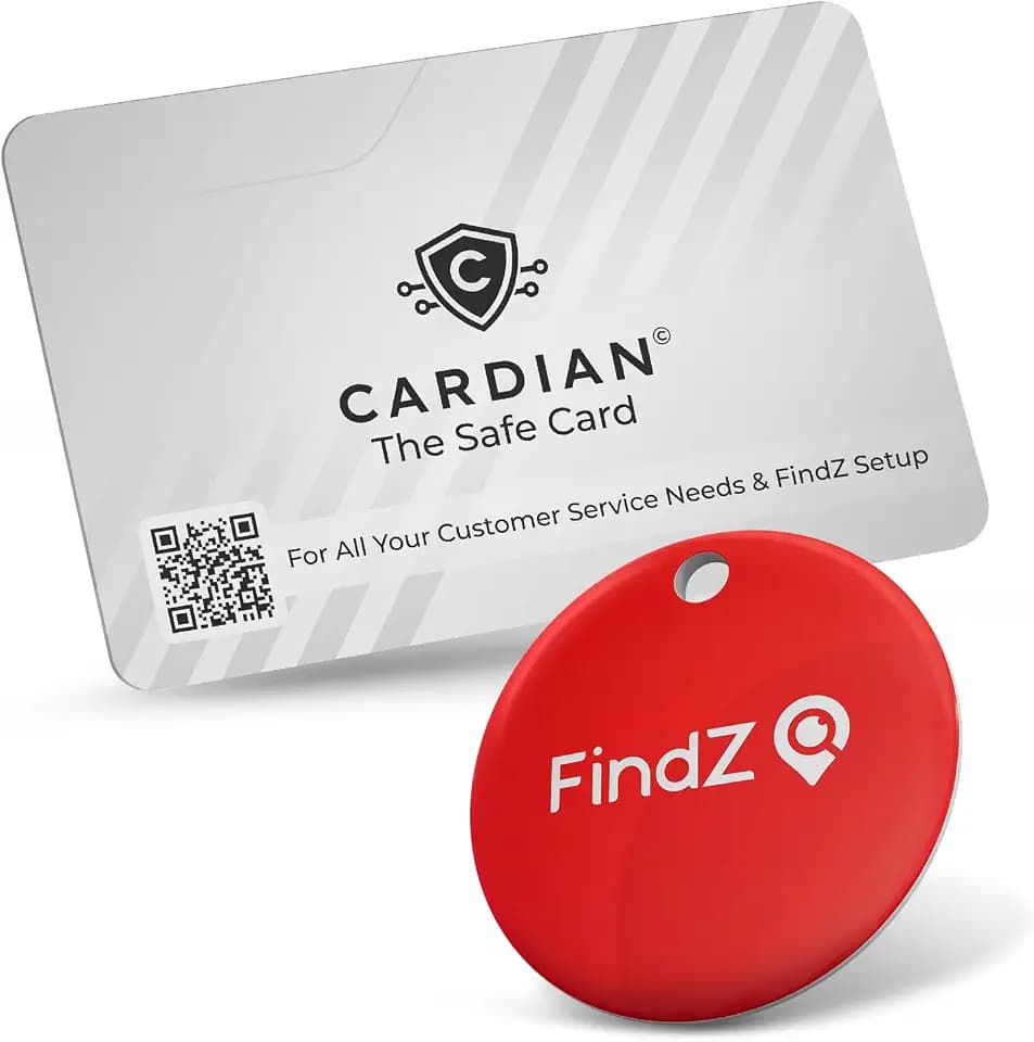 Cardian RFID Blocking Card + FindZ tag with Free 30-Days App Trial | Anti-Skimming Credit Card Protector + QR Wallet Finder for Lost Item Recovery | Ultra Thin RFID Card for Wallet, ID & Passport