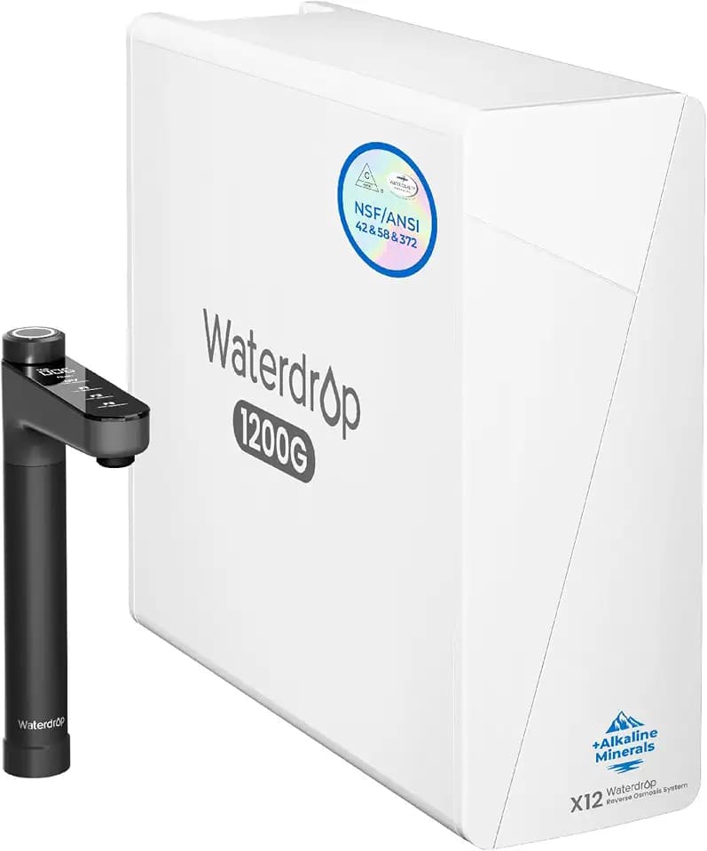 Waterdrop X12-WAB Alkaline Mineral Reverse Osmosis System, 1200 GPD
