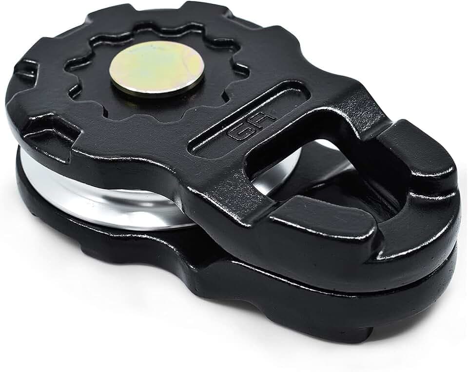 GearAmerica Aluminium Ultra Snatch Block für synthetische Winden mit Einer Länge von bis zu 9/16" weichen Schäkeln | 20 Tonn Belastbarkeit | Wiederherstellungsrichtung ändern, doppelte Windenleistung