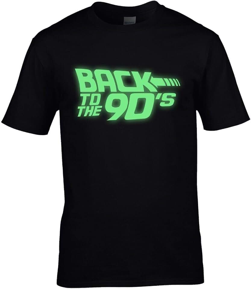 T-Shirt Back to The 90's Glow in The Dark