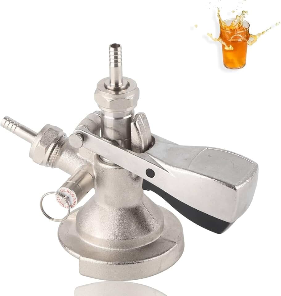 Ein Typ Fass -Koppler, Kegerator -Tap Bierfass Kupplung,Kegverschluss Zapfkopf Edelstahl Bier Brauen Fassbier Fasshähne 304 Edelstahl Bierzapfhahn Fass -Spender -Stecker Bierkuppler Kegerator Teile