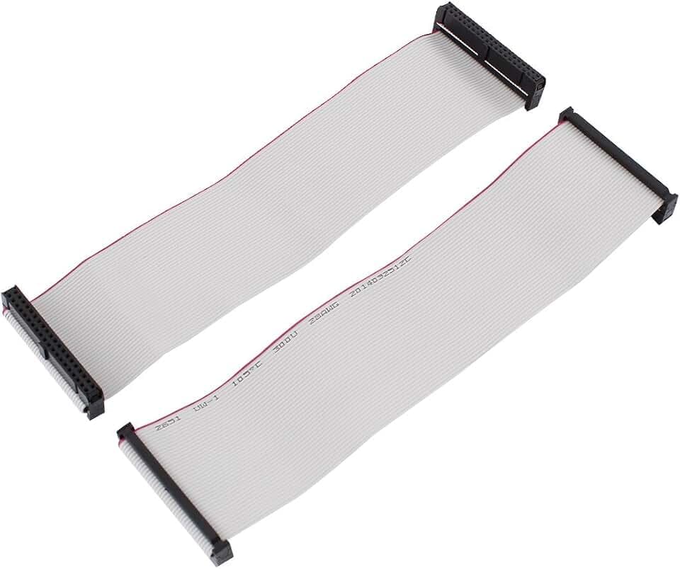 sourcing map 2.54mm 40-Pin Buchse auf Buchse IDE Flachbandkabel 20cm 2 Stück